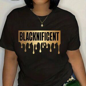 Blacknificent Drip Tee | Empowering Graphic T-Shirt